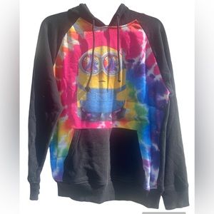 Minions Illuminations entertainment black kaangaroo Hoodie mens small Despicable